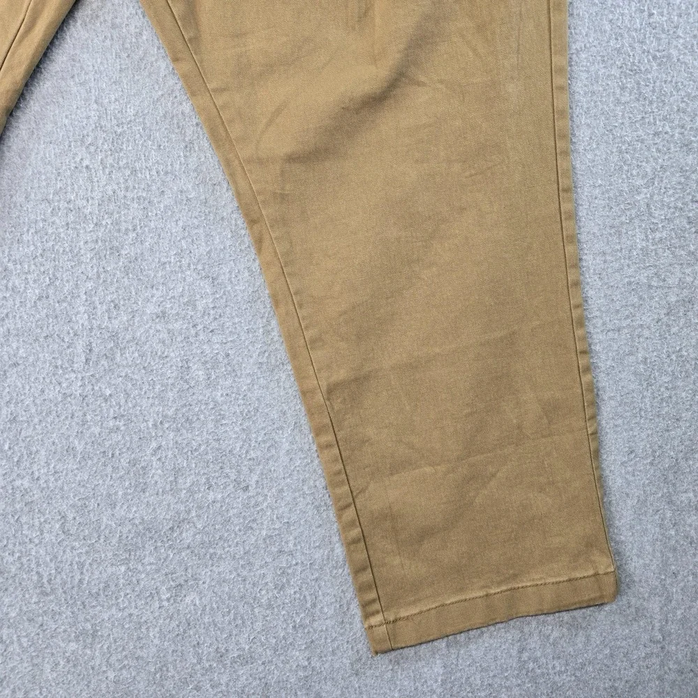 Old Navy Pants Mens 38x30 Beige Chino Relaxed Cotton‎ Spandex Pleated Pockets